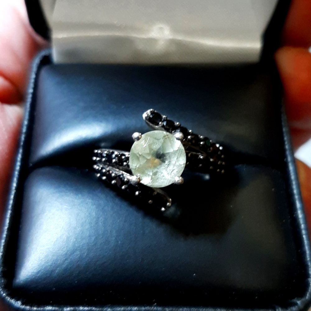 Prasiolite ring